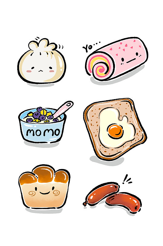 手绘早餐简笔画图片-手绘早餐简笔画素材-手绘早餐简笔画模板大全