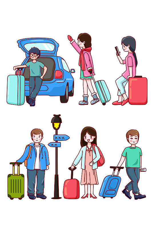 旅行的人拖着行李箱的人