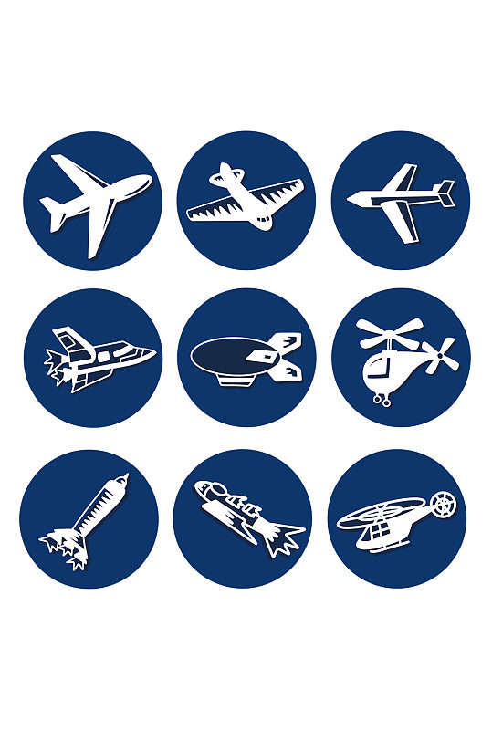 客机飞机矢量图片