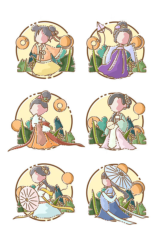 梅兰竹菊图片元素