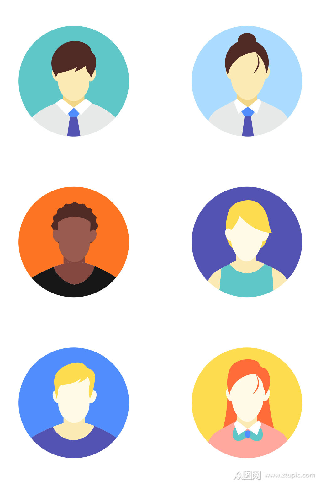 卡通手绘商务办公企业头像