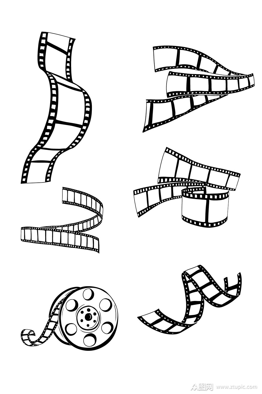 制作电影卡通胶片素材