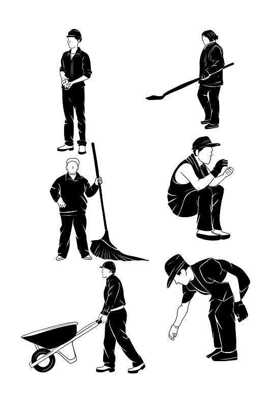 五一劳动节工人插画-众图网