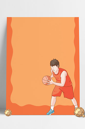 卡通风大学篮球社招新海报