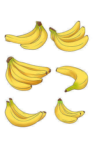 手绘水果小清新香蕉