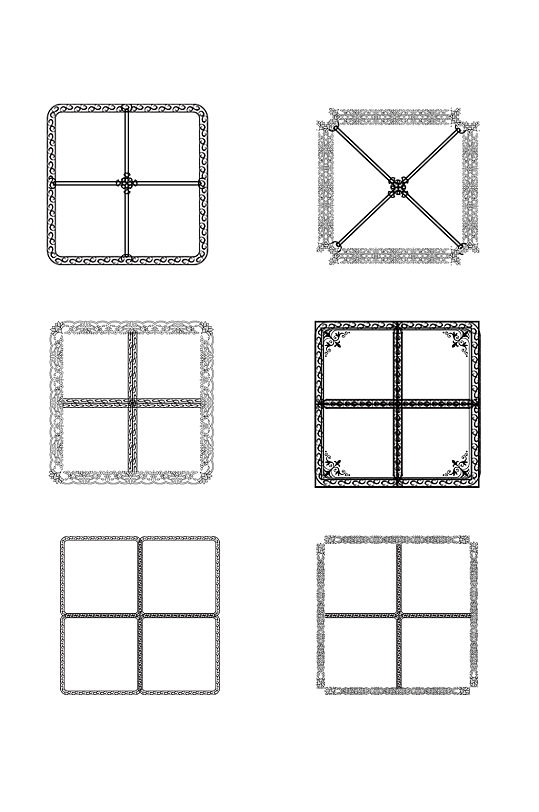 四格漫画边框图片 四格漫画边框设计素材 四格漫画边框模板下载 众图网