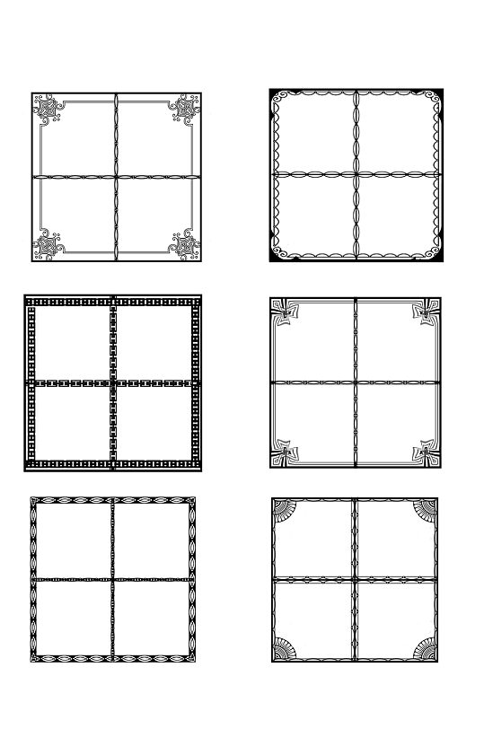 四格漫画边框图片 四格漫画边框设计素材 四格漫画边框模板下载 众图网