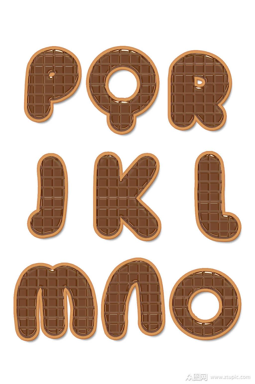 艺术字饼干英文字母26个