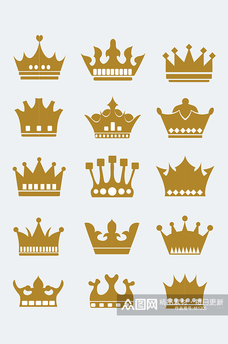 王冠皇冠矢量装饰素材