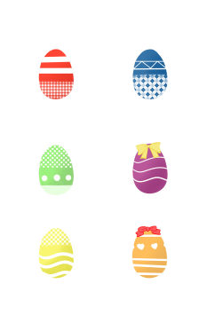 复活节彩蛋装饰图案