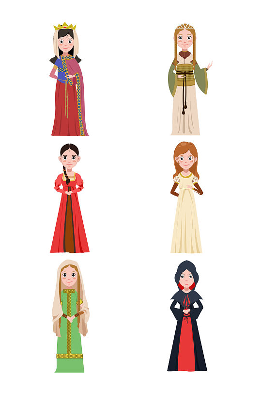 欧洲人物各种穿着