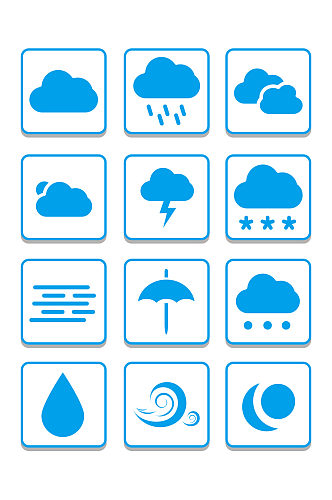 天气图标装饰插画