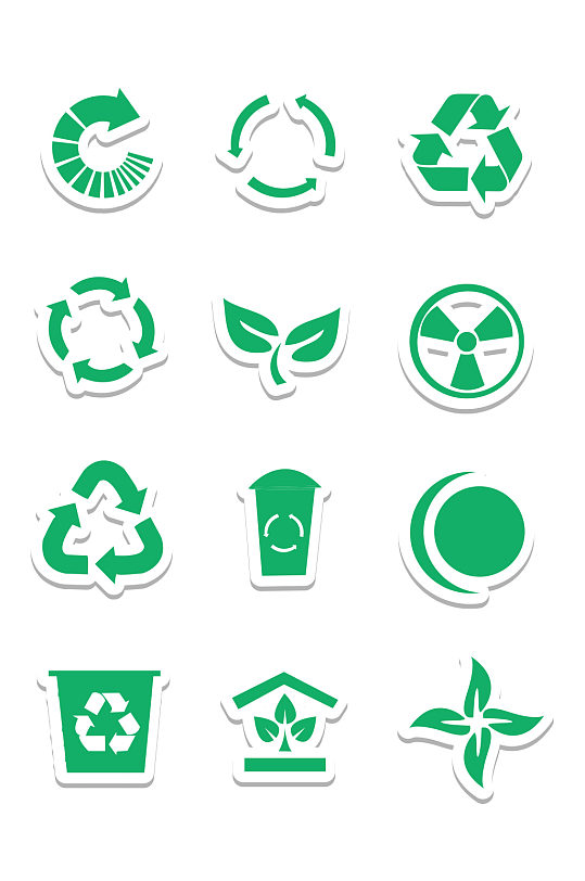 环境保护图形标志场景:全部设计元素1个作品
