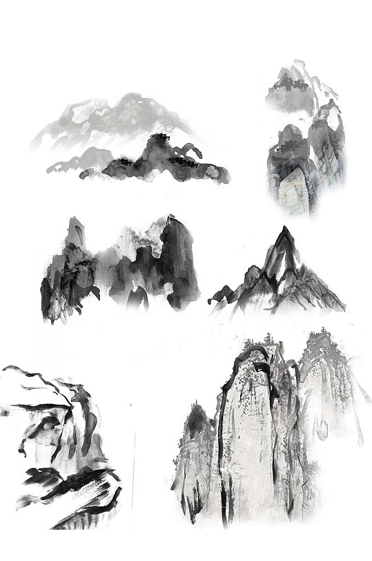 中国画山水元素组图