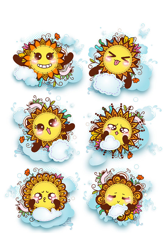 小太阳云朵图片-小太阳云朵素材下载-众图网