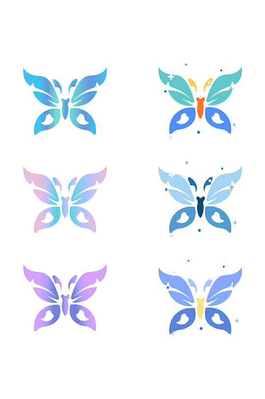 矢量创意蝴蝶图案