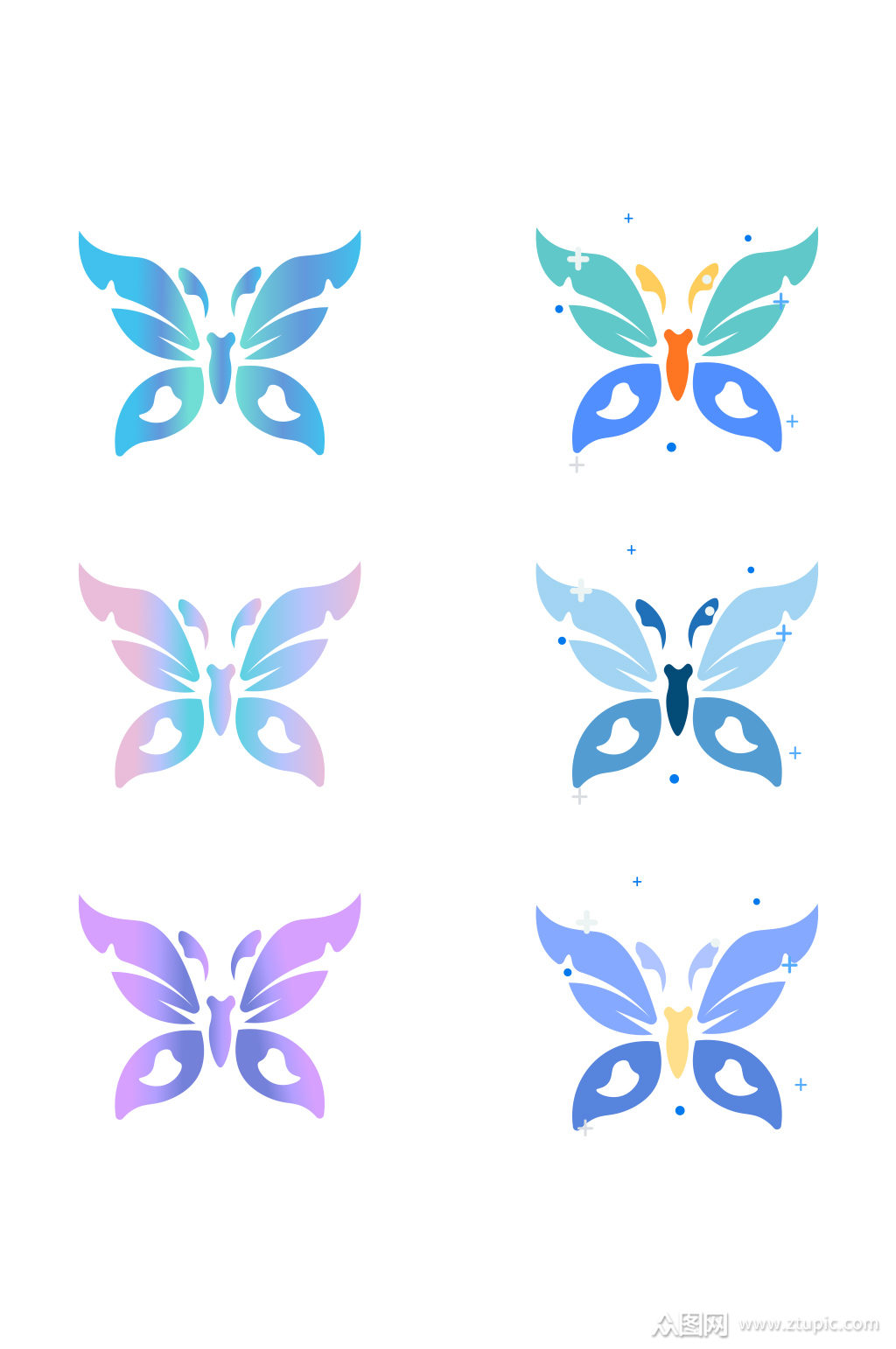 矢量创意蝴蝶图案