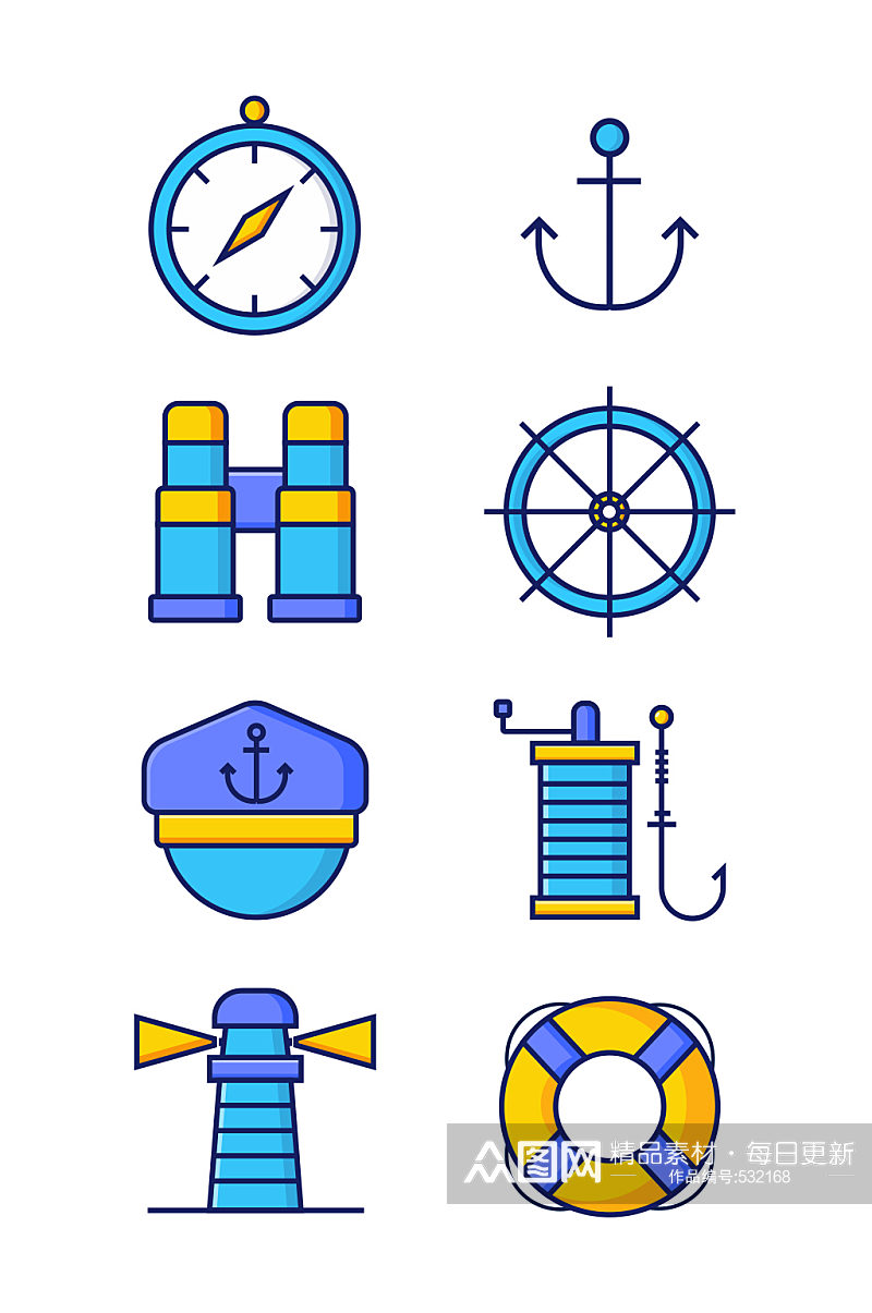 航海系列icon素材