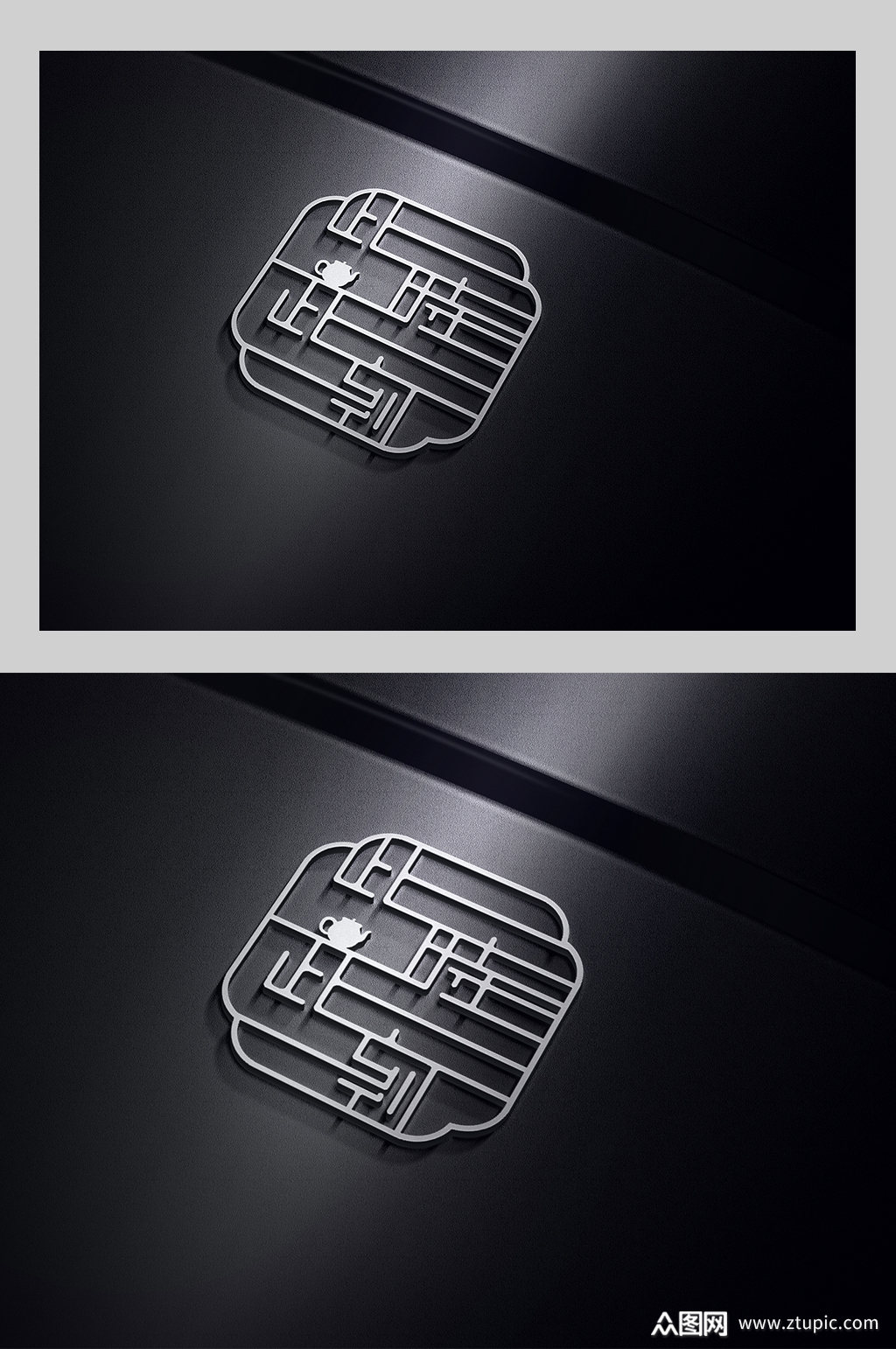 高端黑色logo样机模板下载-编号759841-众图网