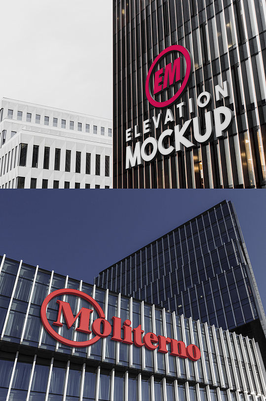 楼顶logo立体字样机