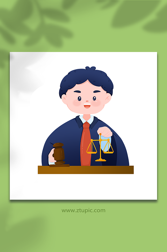 定锤公正公平天称法官人物插画-众图网