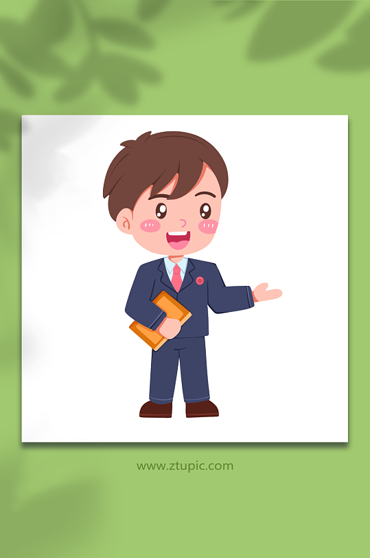 接待法官检察官律师人物元素插画-众图网