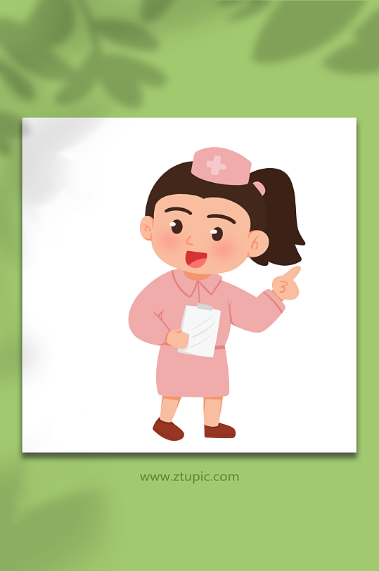 护士五一劳动节各职业元素插画-众图网