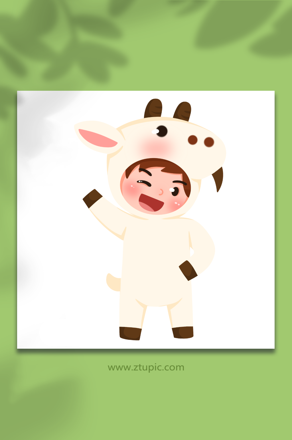 小羊手繪兒童節(jié)人物元素插畫素材