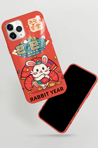 创意大气兔年手机壳设计