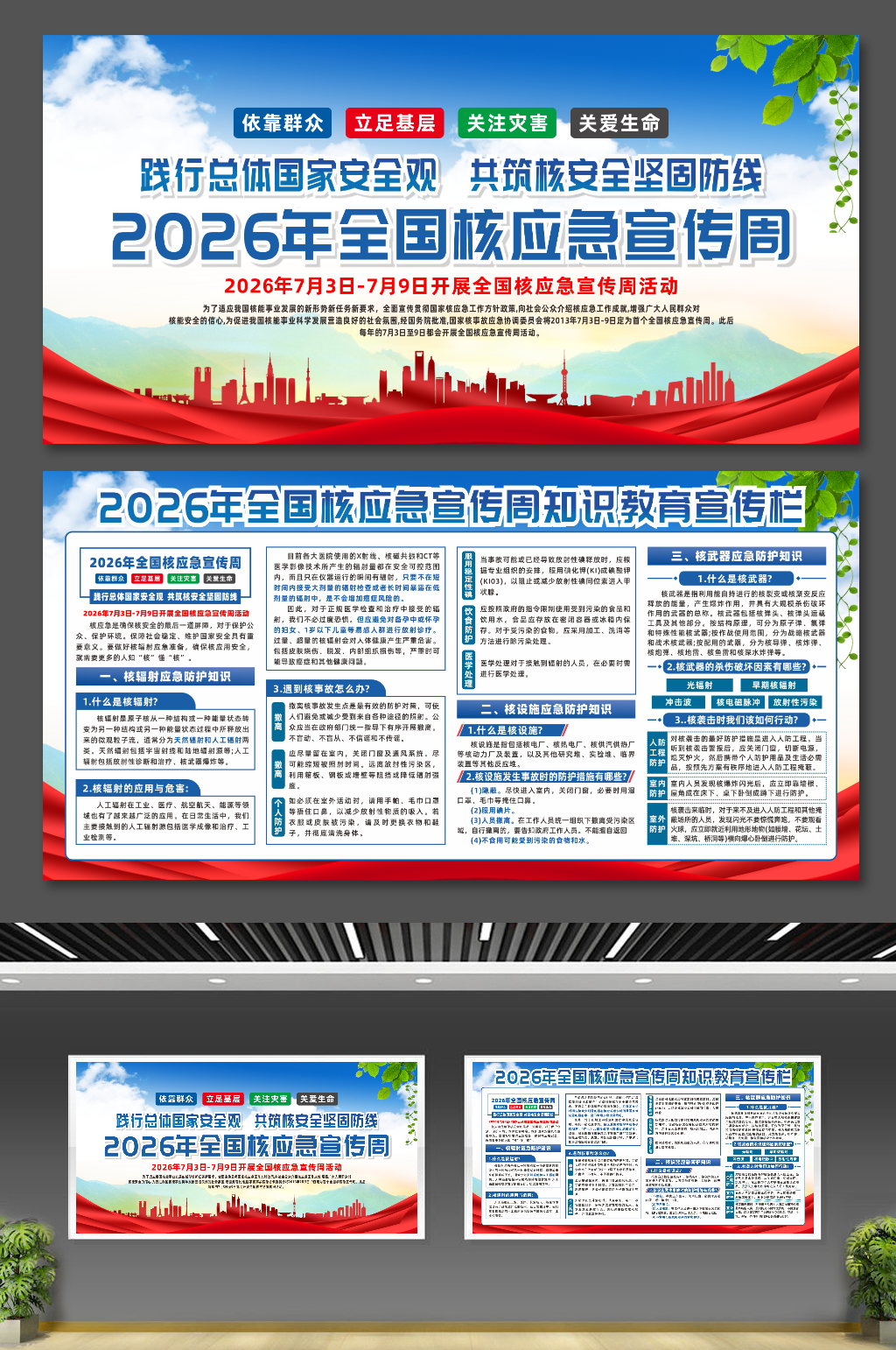 2026全国核应急宣传周宣传展板素材