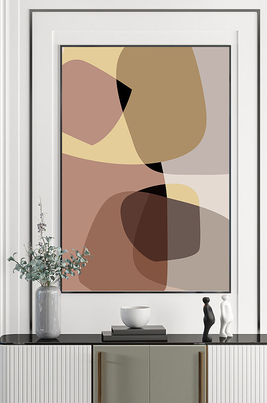 抽象几何图形组合装饰画