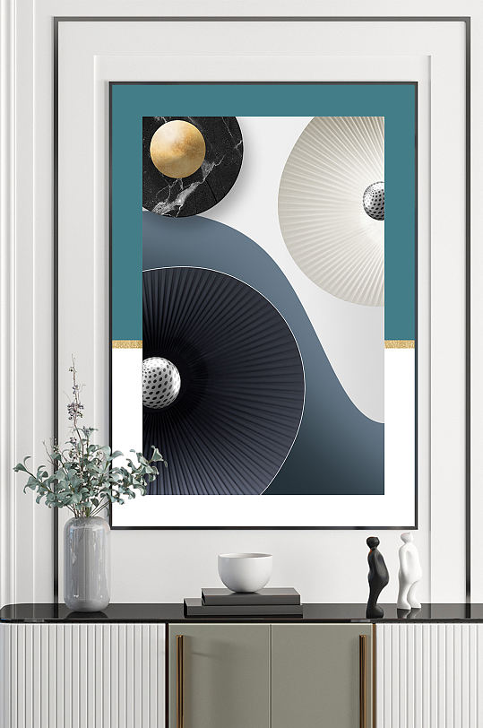 现代简约抽象几何线条立体装饰画图片-现代简约抽象几何线条立体装饰