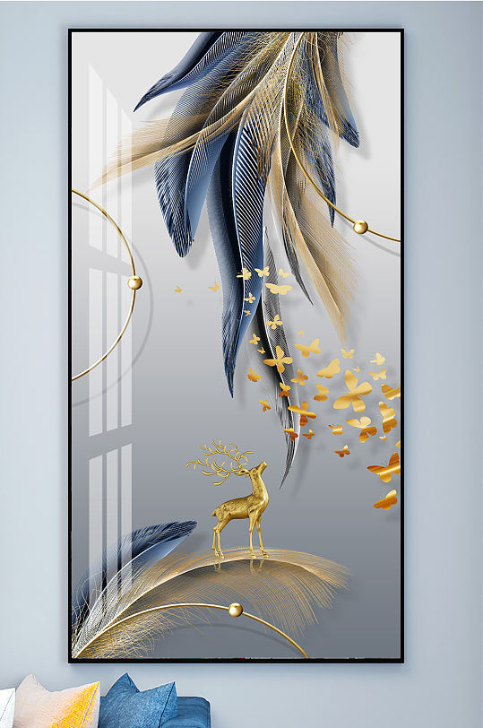 瓶羽毛晶瓷画图片-瓶羽毛晶瓷画素材下载-众图网