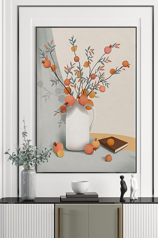 花瓶植物插画图片 花瓶植物插画素材下载 众图网