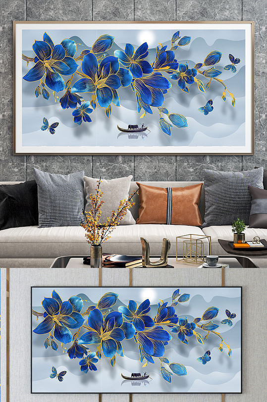 鸟语花香喜上眉梢花鸟装饰画-众图网