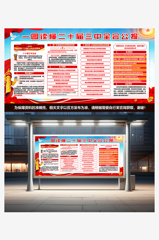 一图读懂二十届三中全会公报-众图网