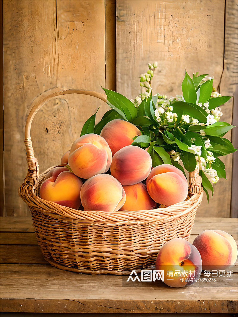 水果水蜜桃高清图片素材