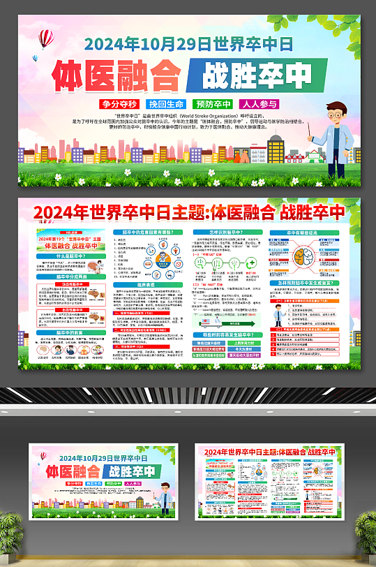 2024年世界卒中日展板