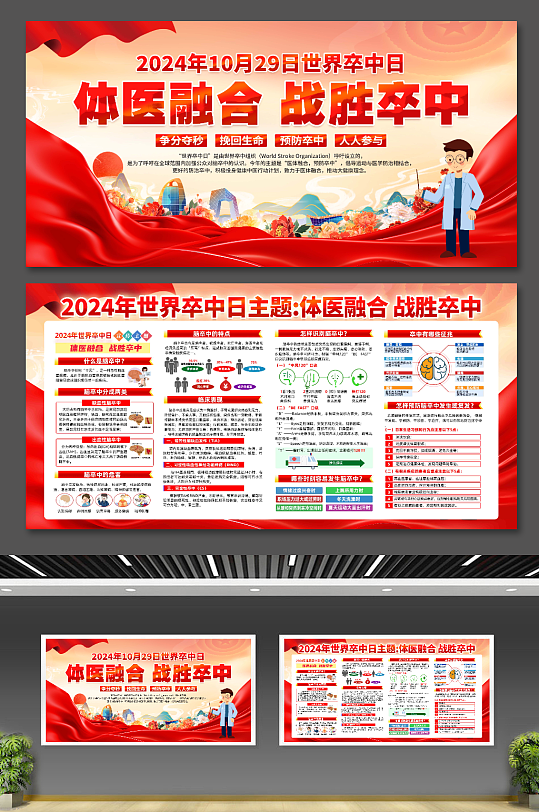 2024年世界卒中日展板