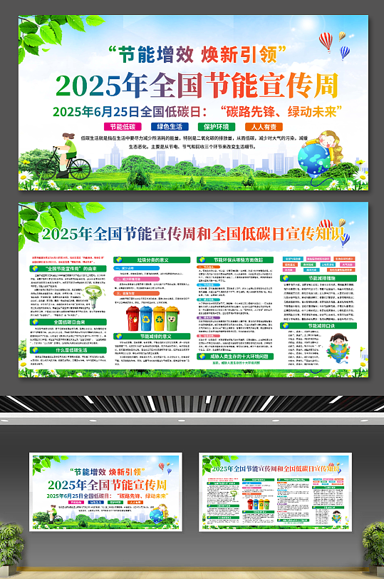 2025年全國(guó)節(jié)能宣傳周展板