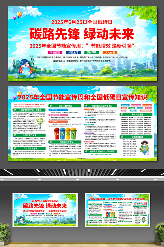 2025年全國(guó)節(jié)能宣傳周展板