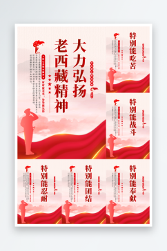 老西藏精神党建海报