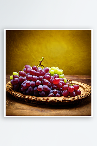 水果葡萄高清海报素材