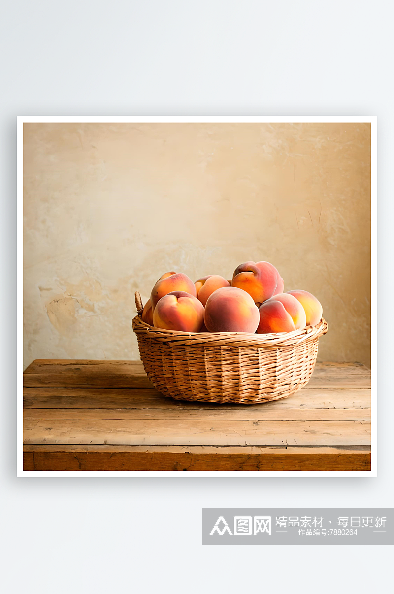 水果水蜜桃高清图片素材