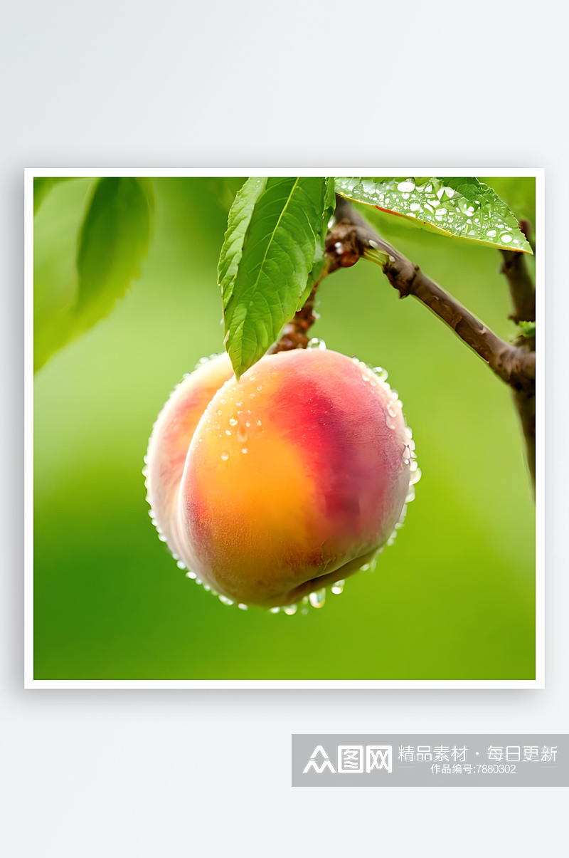 水果水蜜桃高清图片素材素材
