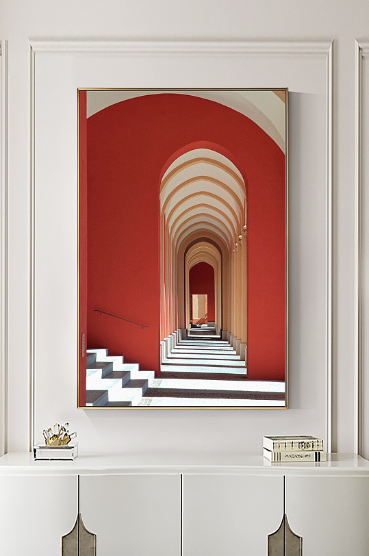 现代建筑空间装饰画-众图网