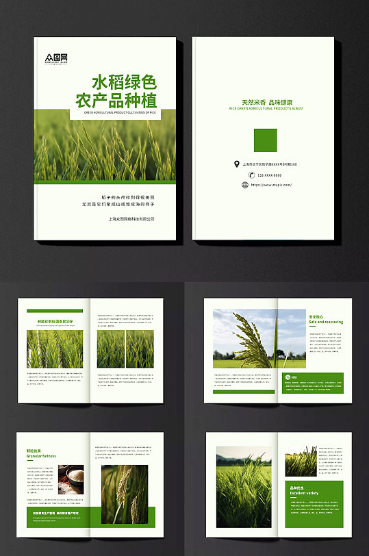 水稻绿色农产品农业种植画册