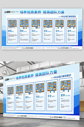 6S企业管理制度展板