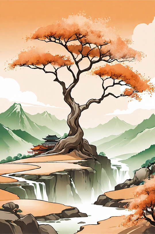 秋季戶外風(fēng)景數(shù)字藝術(shù)圖片