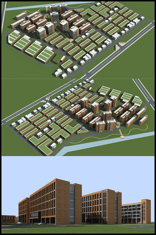 常州工业园3d建筑模型-众图网